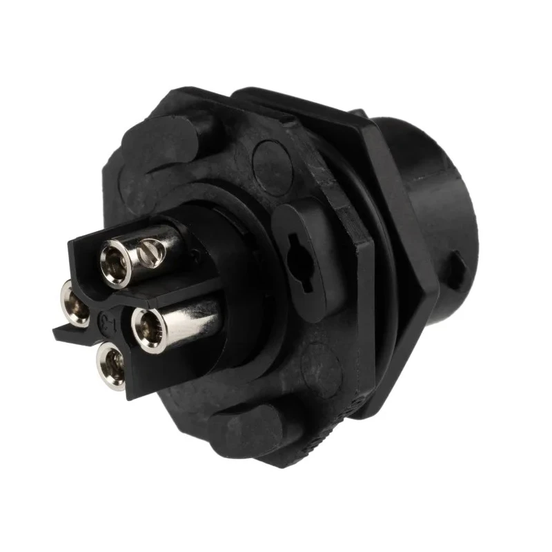 Souriau Sunbank by Eaton Circular Connector, 4 Contacts, Panel Mount, Plug, Female, IP68/IP69K, Screw UTS7124SSCR