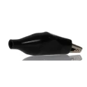 RS PRO Black Crocodile Clip Nickel Plated Steel, 5A, Insulated, 8mm Jaw Opening 483-859