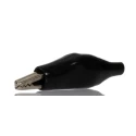 RS PRO Black Crocodile Clip Nickel Plated Steel, 5A, Insulated, 8mm Jaw Opening 483-859