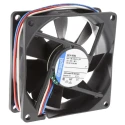 ebm-papst Axial Fan , 24V DC, 33 m³/h Air Flow, 700 mW, 80x80x25 mm, IP20, Sleeve Bearing