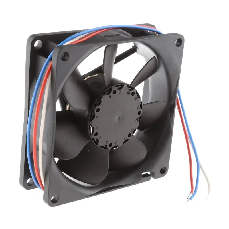 ebm-papst Axial Fan , 24V DC, 33 m³/h Air Flow, 700 mW, 80x80x25 mm, IP20, Sleeve Bearing