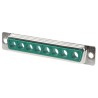FCT from Molex 8 Way Straight Panel Mount D-Sub Connector Male FM8W8P-K120 / 1727040037, 5A, 1000V, Steel Shell