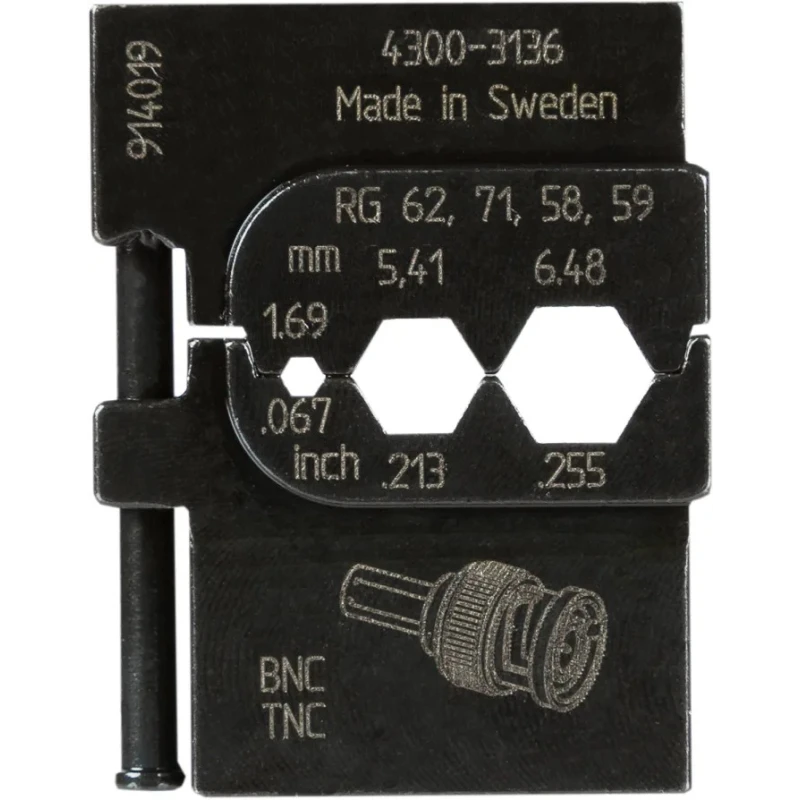 RS PRO Crimp Die for Coaxial Type Crimp Tool, Compatible with RJ45 and Coaxial Connectors 485-919