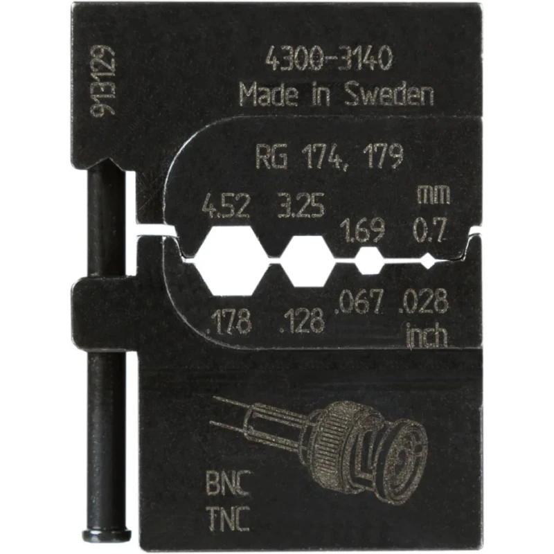RS PRO Crimp Die for Coaxial Type Crimp Tool, Compatible with RJ45 and Coaxial Connectors 485-919
