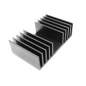RS PRO Universal Rectangular Aluminium Heatsink 100 mm x 120 mm x 37 mm 271-864