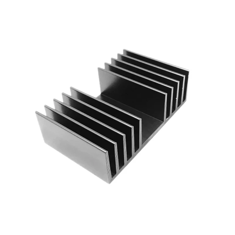 RS PRO Universal Rectangular Aluminium Heatsink 100 mm x 120 mm x 37 mm 271-864