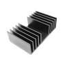 RS PRO Universal Rectangular Aluminium Heatsink 100 mm x 120 mm x 37 mm 271-864