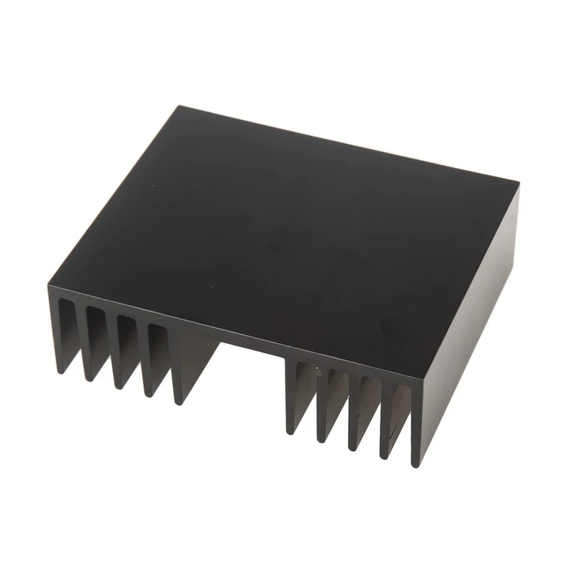 RS PRO Universal Rectangular Aluminium Heatsink 100 mm x 120 mm x 37 mm 271-864