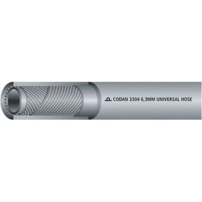RS PRO EPDM Hose Pipe Grey 12.7 mm ID, 21.5 mm OD, 25 m, ISO 1403, 100°C 486-643