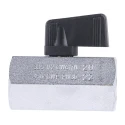 RS PRO Chrome Plated Brass Hydraulic Ball Valve, Threaded G, 1/2 Inch, 30 Bar, Mini, S35 Series 486-350
