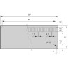 nVent SCHROFF Rear Wall Aluminium Backplane 3U 84HP 426mm Grey 128.5mm 24576-050