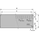 nVent SCHROFF Rear Wall Aluminium Backplane 3U 84HP 426mm Grey 128.5mm 24576-050