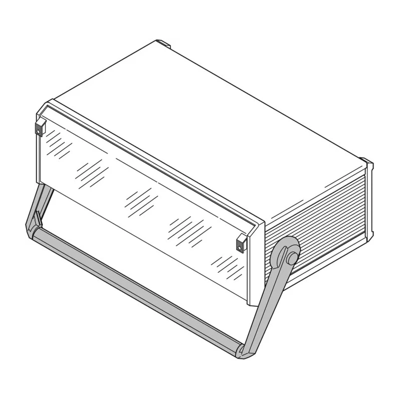 nVent SCHROFF Aluminium Zinc Alloy Handle for Backplanes, Desk-top Enclosure, Cases, Portable Applications 24576-073