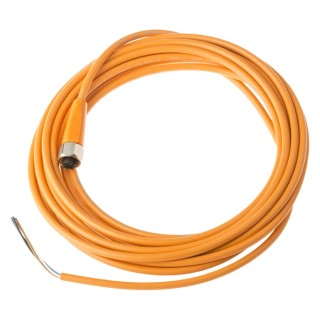 ifm electronic Sensor Actuator Cable 4 Way Female M12 Connector, 5 m, Polyvinyl Chloride Jacket, Orange, EVT001