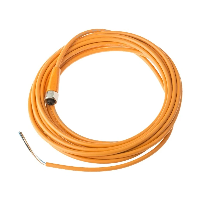 ifm electronic Sensor Actuator Cable 4 Way Female M12 Connector, 5 m, Polyvinyl Chloride Jacket, Orange, EVT001