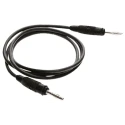 Hirschmann Test & Measurement Silicone Test Lead, 10A, 60V DC, Black, Straight Male Connectors, 1m Lead Length 973388300