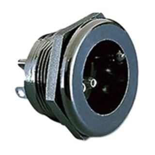 Bulgin Miniature Power Connector Panel Mount Solder, 250V AC, 3A, Brass Contacts PX0429