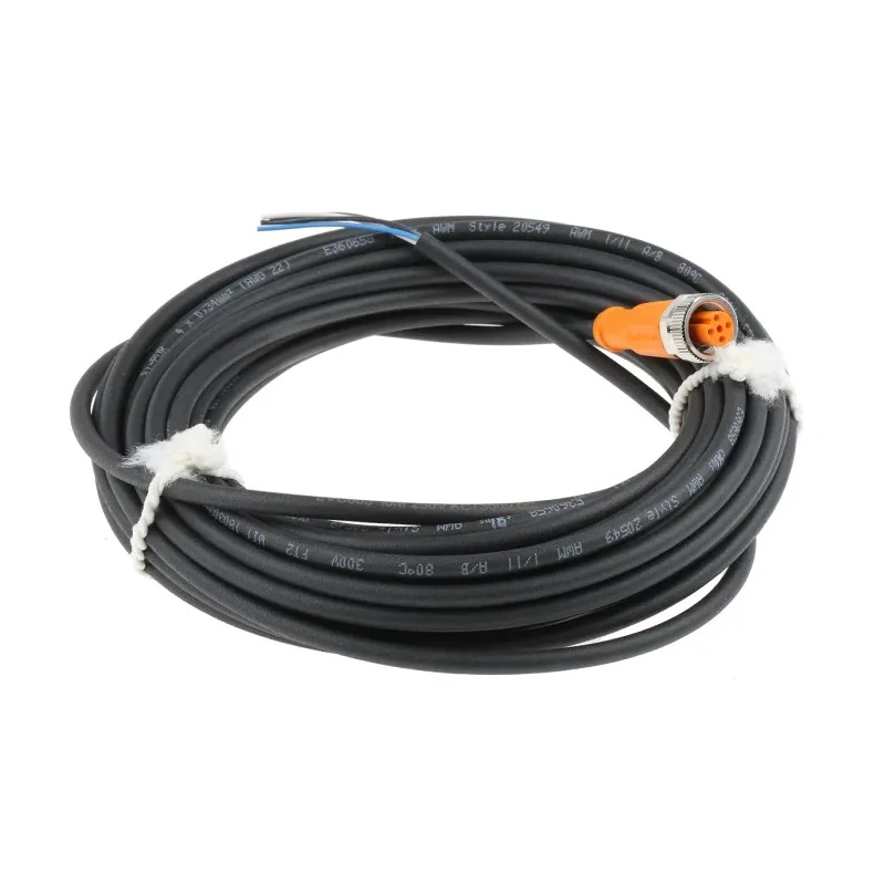 ifm electronic Sensor Actuator Cable 10m M12 Female to Unterminated Free End Polyurethane EVC003