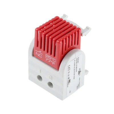 STEGO NC Enclosure Thermostat 120V AC, 250V AC, -45°C to 70°C, DIN Rail, Tamperproof 01160.0-01