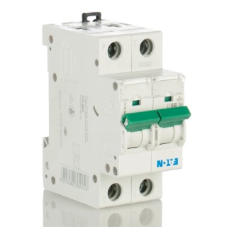 Eaton xPole PXL Miniature Circuit Breaker 2-Pole 6A Type B 400V AC 48V DC 10kA DIN Rail IP20 236225 PXL-B6/2