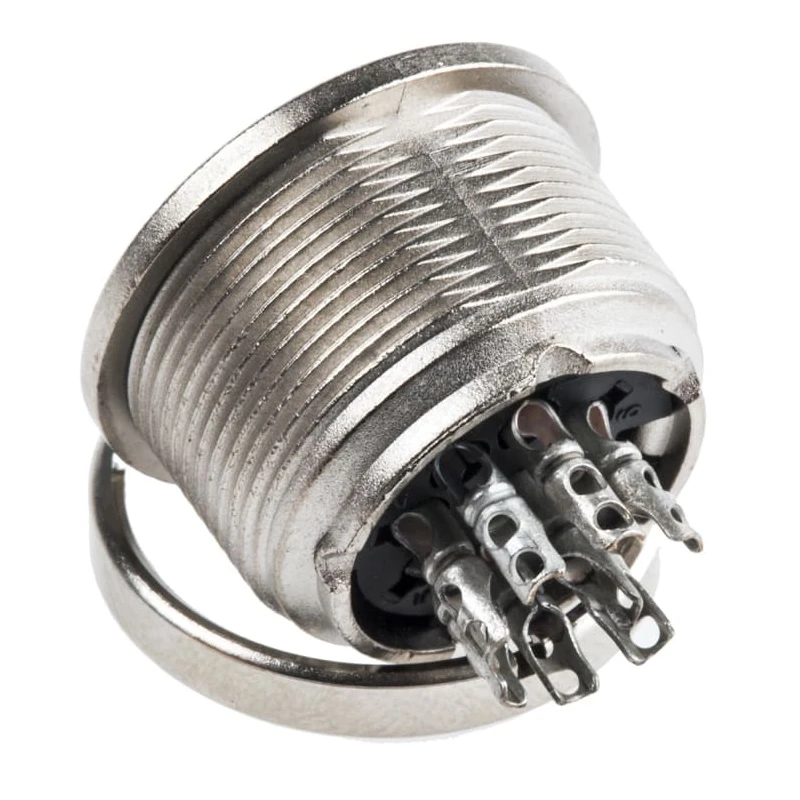 Amphenol Industrial C 091 A 8 Pole DIN Socket, Straight Panel Mount, M16, Female, 4A 100V IP40, T3507000