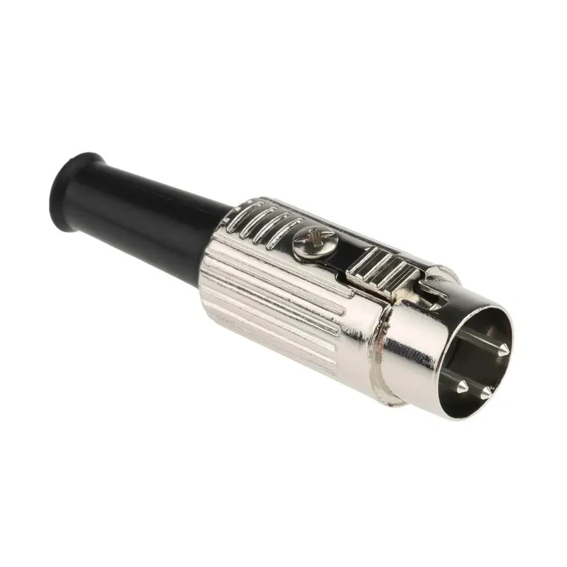 RS PRO YE-118XM 3 Pole Straight Standard DIN Plug 100V AC 4A Push Lock Cable Male 491-112
