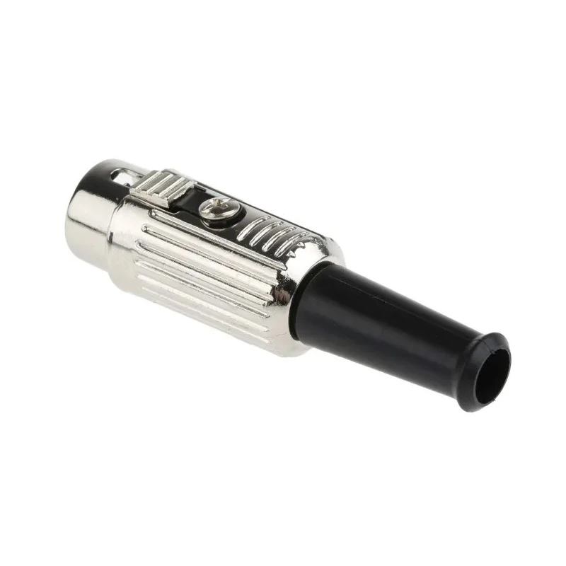 RS PRO YE-118XM 3 Pole Straight Standard DIN Plug 100V AC 4A Push Lock Cable Male 491-112