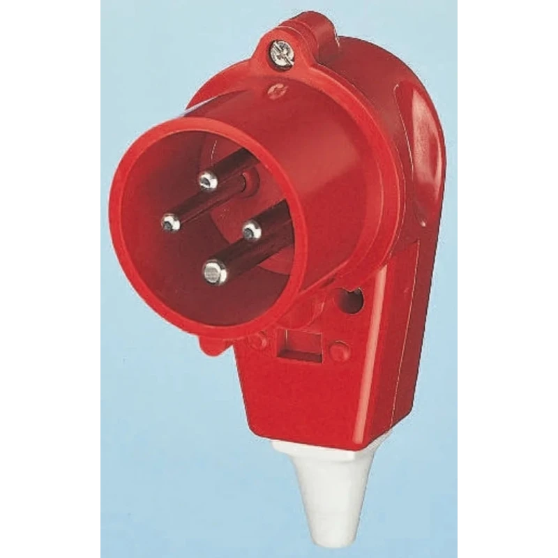 MENNEKES Straight Industrial Power Connector, Red, Cable Mount 4P, 16A, 400V, IP44 