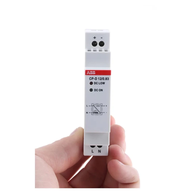 ABB Switched Mode DIN Rail Power Supply 10W, AC/DC Input 100–240V AC, 12V DC 800mA 1SVR427041R1000 - CP-D 12/0.83,1SVR4