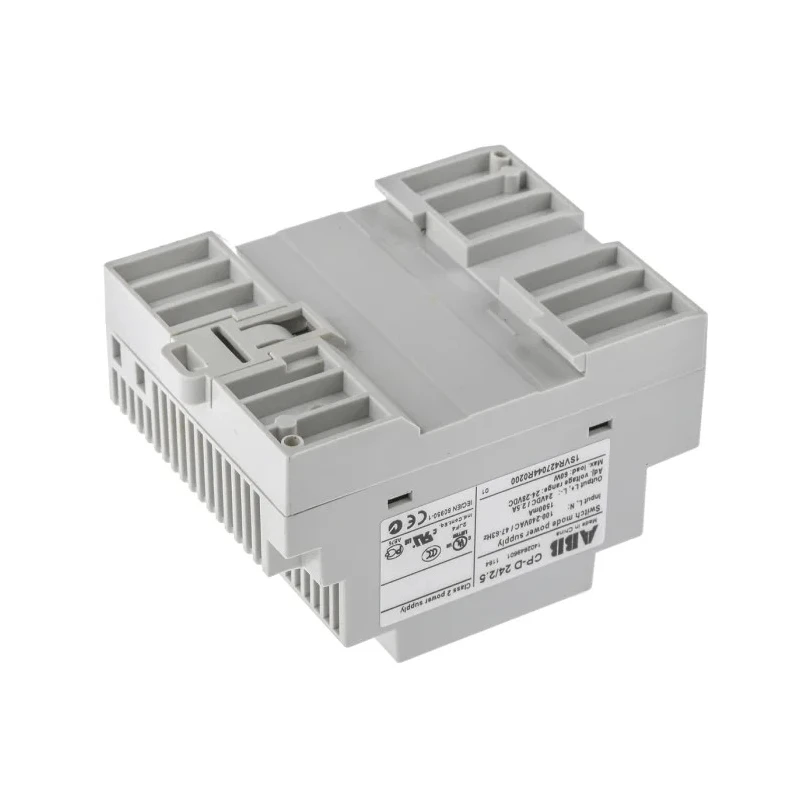 ABB Switched Mode DIN Rail Power Supply, 100–240V AC/DC Input, 24V DC 2.5A Output, 60W, CP-D 1SVR427044R0200 - CP-D 24/2.5