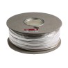 RS PRO H03VVH2-F 100 m 2 Core Power Cable, White PVC Jacket, 300V, Stranded Copper, 5.6mm OD, 70°C