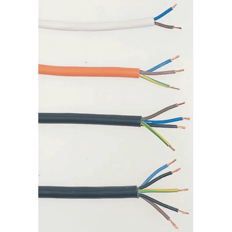 RS PRO H05VV-F 3 Core Power Cable, 100m, Orange PVC, 500V, Stranded Copper, 70°C