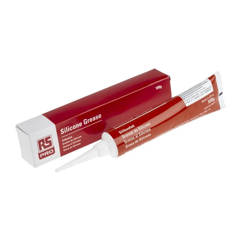RS PRO Silicone Grease Tube 100 g Wide Temperature Range 200°C Clear Silicone Grease 494-124