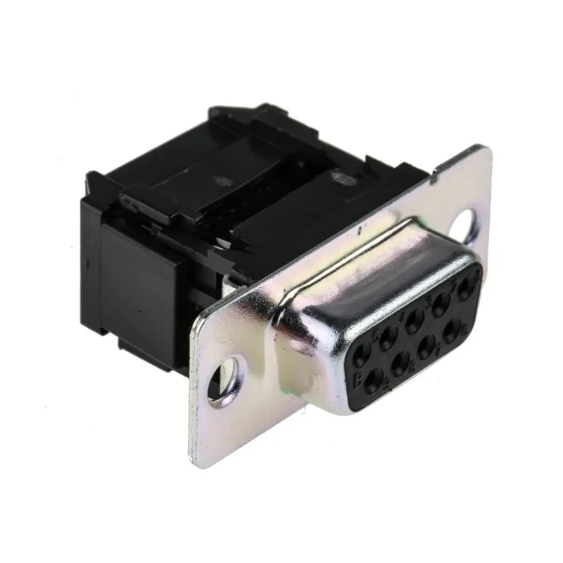 RS PRO 9 Way Straight Cable D-Sub Connector Female 1.27 mm Pitch Zinc-Plated Steel, 3A 250V 492-648