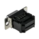 RS PRO 9 Way Straight Cable D-Sub Connector Female 1.27 mm Pitch Zinc-Plated Steel, 3A 250V 492-648