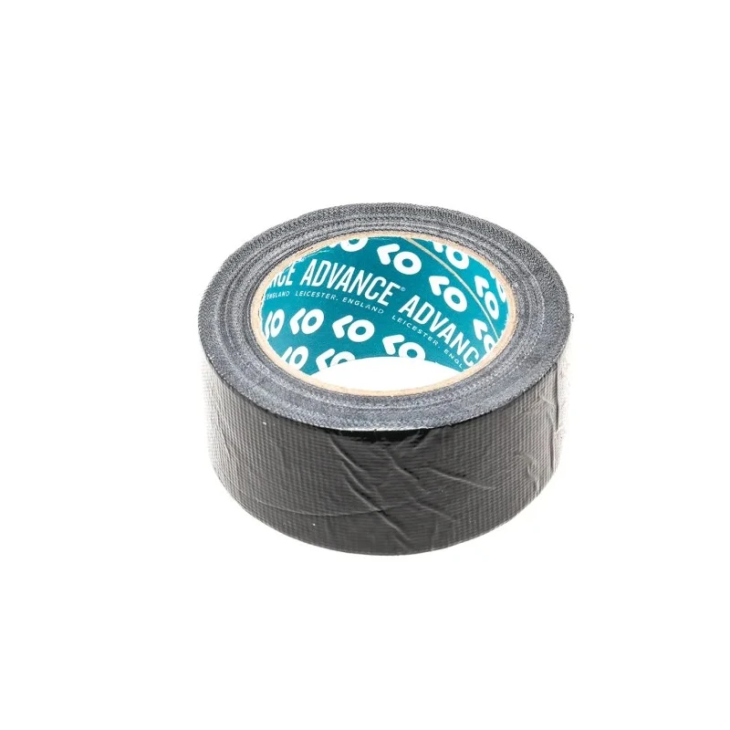 Advance Tapes AT170 Duct Tape Black Gloss Finish, 25m x 50mm, Fabric Backing, Rubber Resin Adhesive AT170