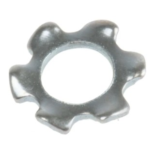 RS PRO Steel Bright Zinc External Tooth Locking Washer M2.5 DIN 6797A 276-831