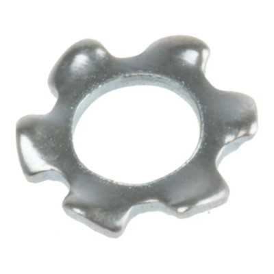 RS PRO Steel Bright Zinc External Tooth Locking Washer M2.5 DIN 6797A 276-831