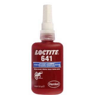 Loctite 135522 Yellow 641 Medium Strength Retaining Compound Liquid, 50 ml, -55 to 150 °C, Bottle