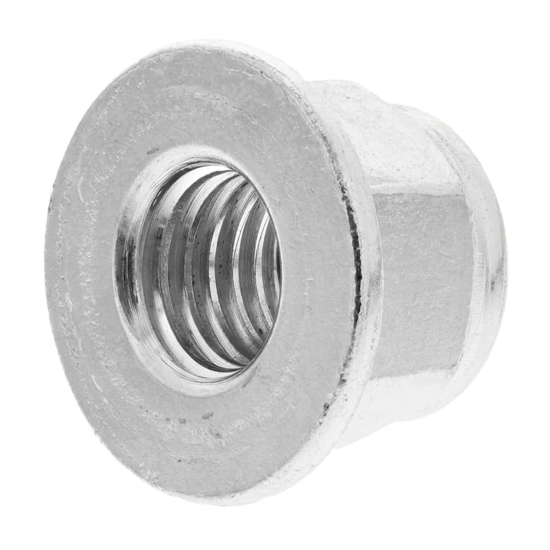 RS PRO Bright Zinc Steel Locknut M12, Nylon Insert, Grade 8 Steel, DIN 6926 275-642