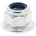 RS PRO Bright Zinc Steel Locknut M12, Nylon Insert, Grade 8 Steel, DIN 6926 275-642
