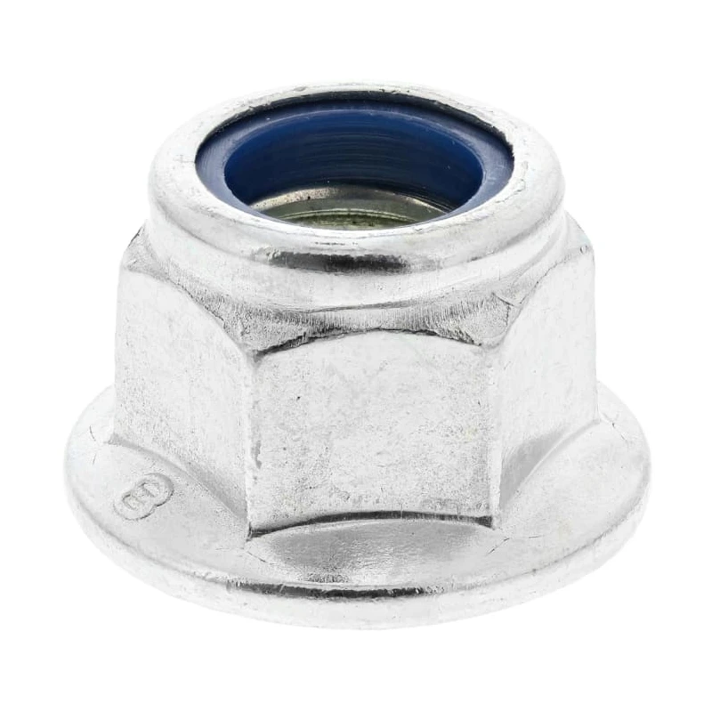 RS PRO Bright Zinc Steel Locknut M12, Nylon Insert, Grade 8 Steel, DIN 6926 275-642