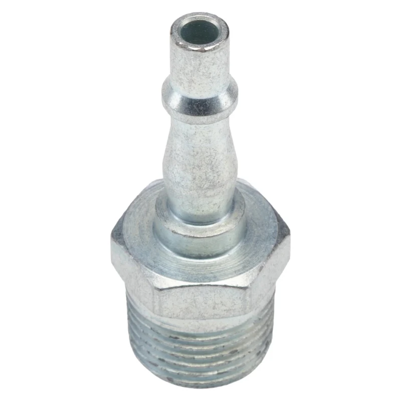 PCL Steel Pneumatic Quick Connect Coupling 1/2 in Male R, Yellow Zinc Passivated Finish, 13.8 Bar Max Pressure ACA6584