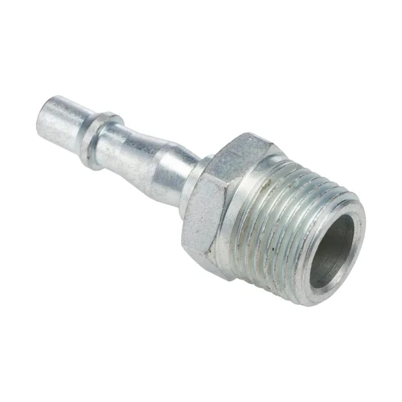 PCL Steel Pneumatic Quick Connect Coupling 1/2 in Male R, Yellow Zinc Passivated Finish, 13.8 Bar Max Pressure ACA6584