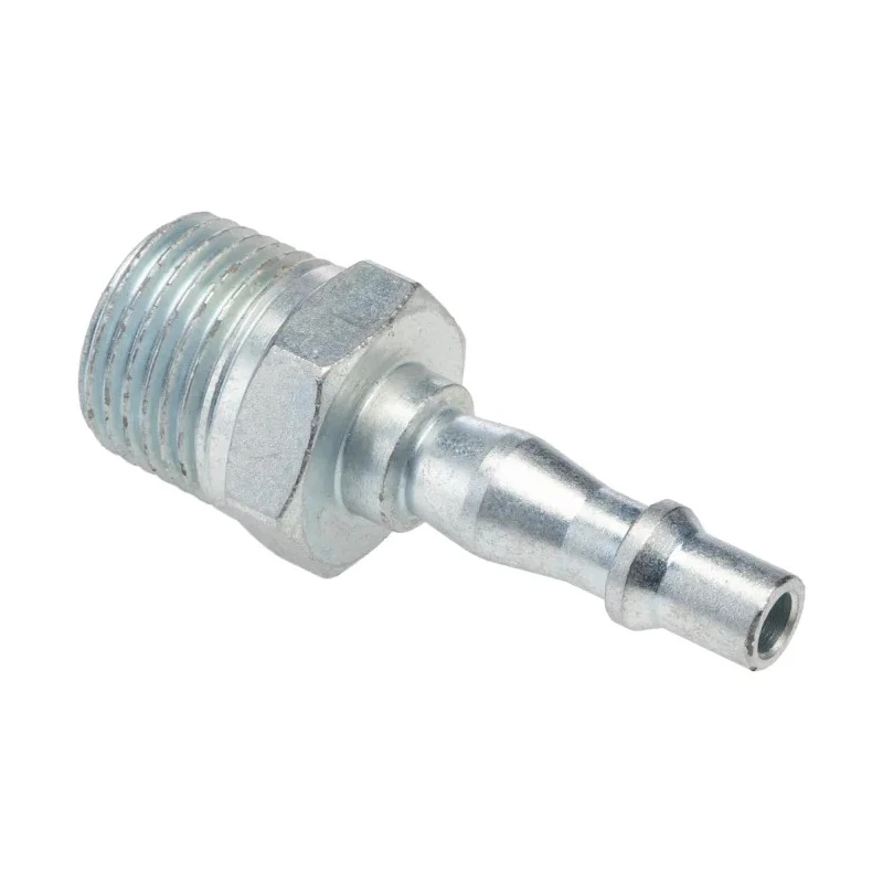 PCL Steel Pneumatic Quick Connect Coupling 1/2 in Male R, Yellow Zinc Passivated Finish, 13.8 Bar Max Pressure ACA6584
