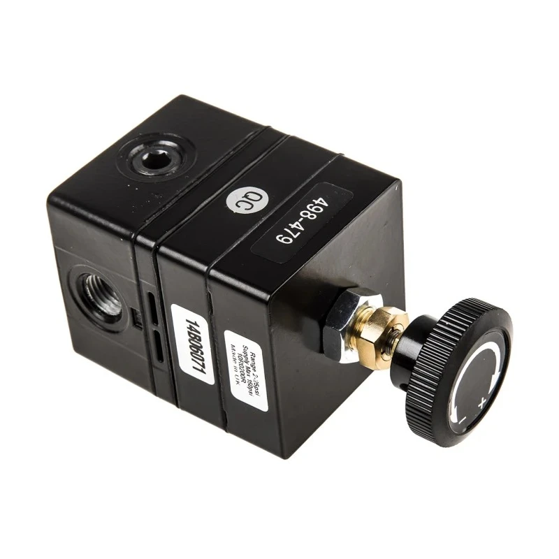 Watson Smith Manostat Precision Pneumatic Pressure Regulator, 1/4 NPT, 0.2 bar, Zinc Die Cast, DIN, 70°C, 10R0200R