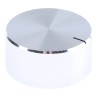 RS PRO Potentiometer Knob, 29 mm Diameter, Silver, Aluminium, Circular Shaft, Grub Screw, 6.4 mm Shaft, 14 mm Height 498-924