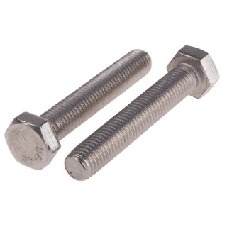 RS PRO Plain Stainless Steel Hex Bolt M12 x 70 mm DIN 933 276-601