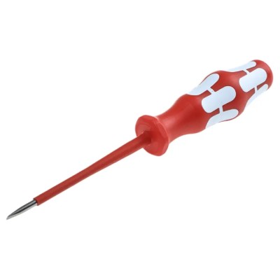 Wera Insulated Screwdriver 80 mm Blade, Stainless Steel, 0.5 mm Tip, VDE/1000V, 161 mm Overall Length 05022729001