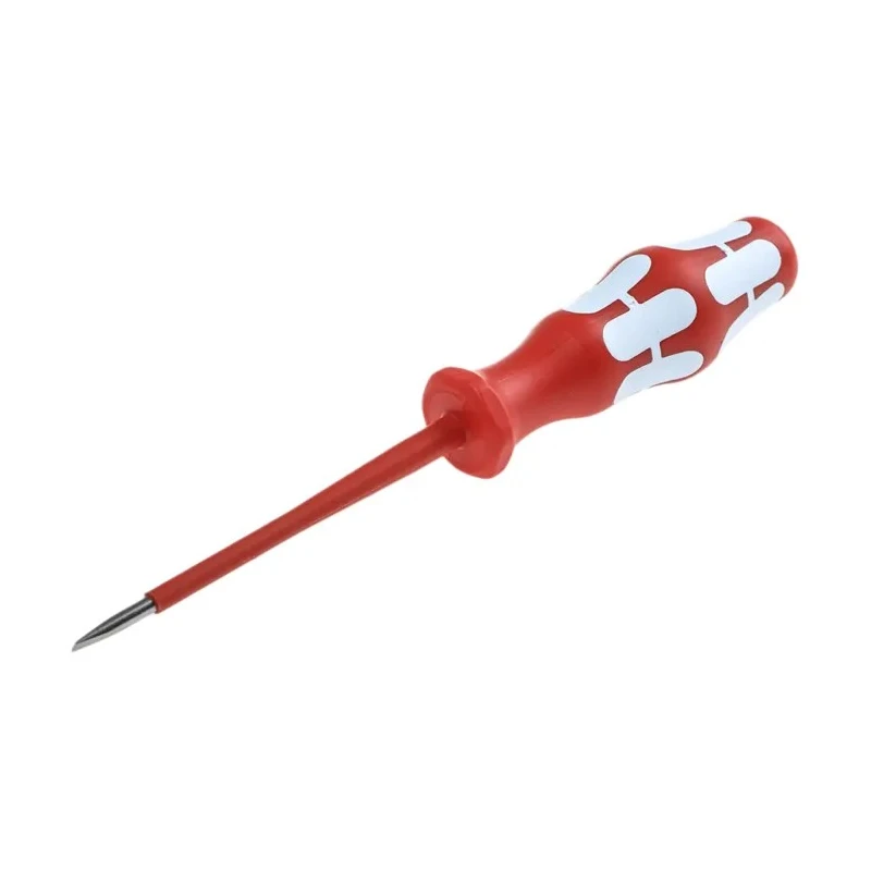Wera Insulated Screwdriver 80 mm Blade, Stainless Steel, 0.5 mm Tip, VDE/1000V, 161 mm Overall Length 05022729001